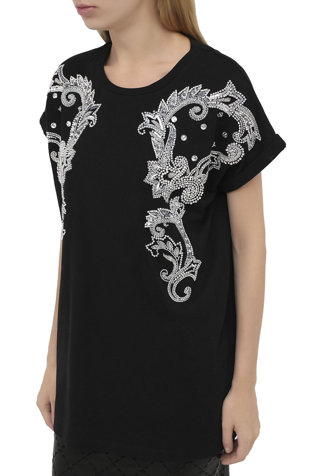 Хлопковая футболка BALMAIN, арт. UF11351/P050, фото 4