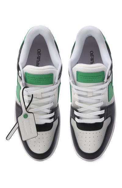 Кожаные кеды out of office OFF-WHITE, арт. 0MIA189S26LEA00A, фото 5