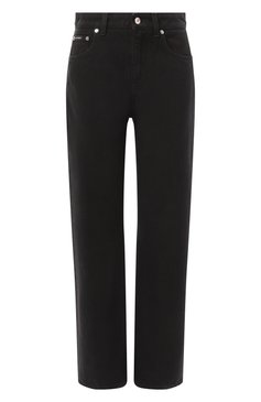Женские джинсы DOLCE & GABBANA черного цвета, арт. FTCFPD/G8KD1 | Фото 1 (Длина (брюки, джинсы): Стандартные; Материал внешний: Хлопок, Деним; Силуэт Ж (брюки и джинсы): Прямые; Стили: Кэжуэл; Кросс-КТ: Деним)