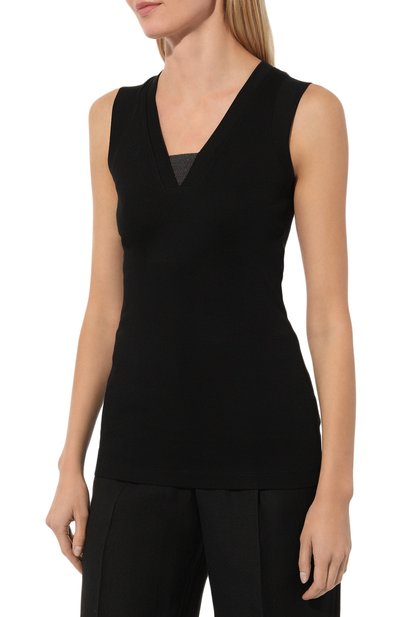 Хлопковый топ BRUNELLO CUCINELLI, арт. MPTC8EL672, фото 3