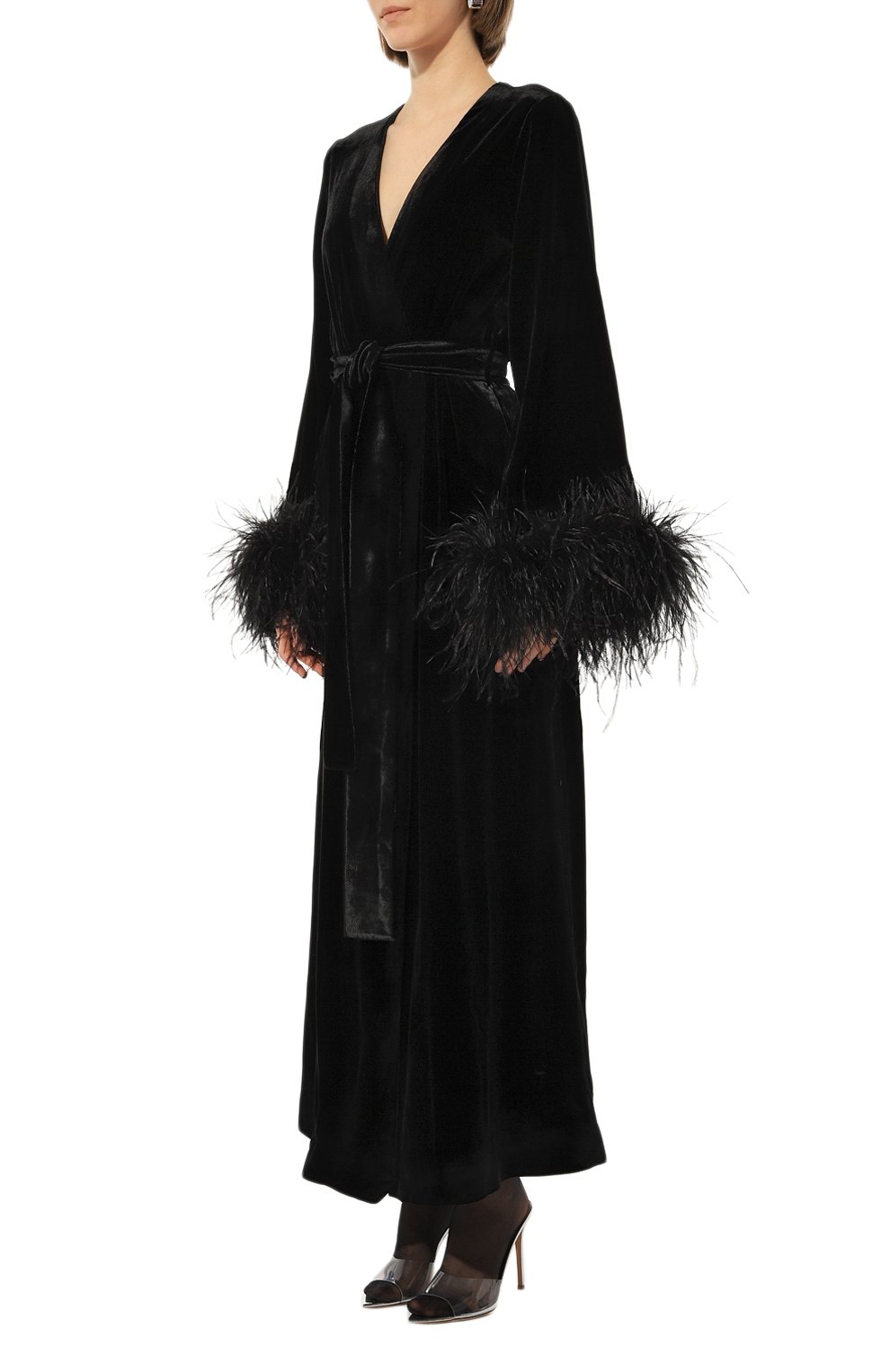 Кимоно с перьевой отделкой ALINE, арт. AL301201, фото 3