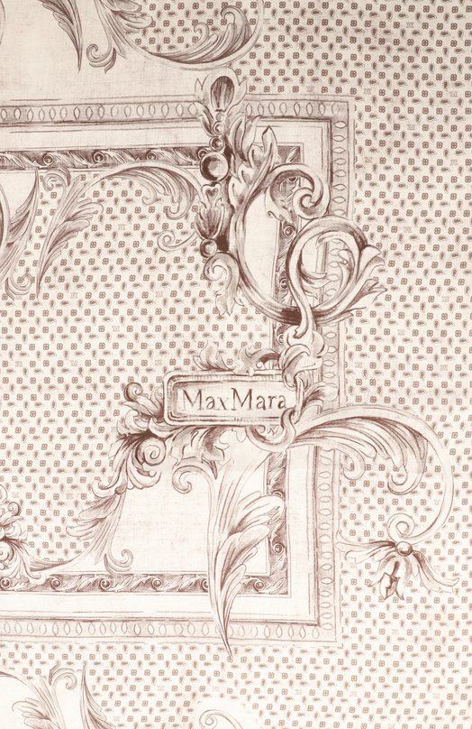 Шелковый платок Max Mara MXACARRE90W3 Кремовый  MXACARRE90W3 Фото 4