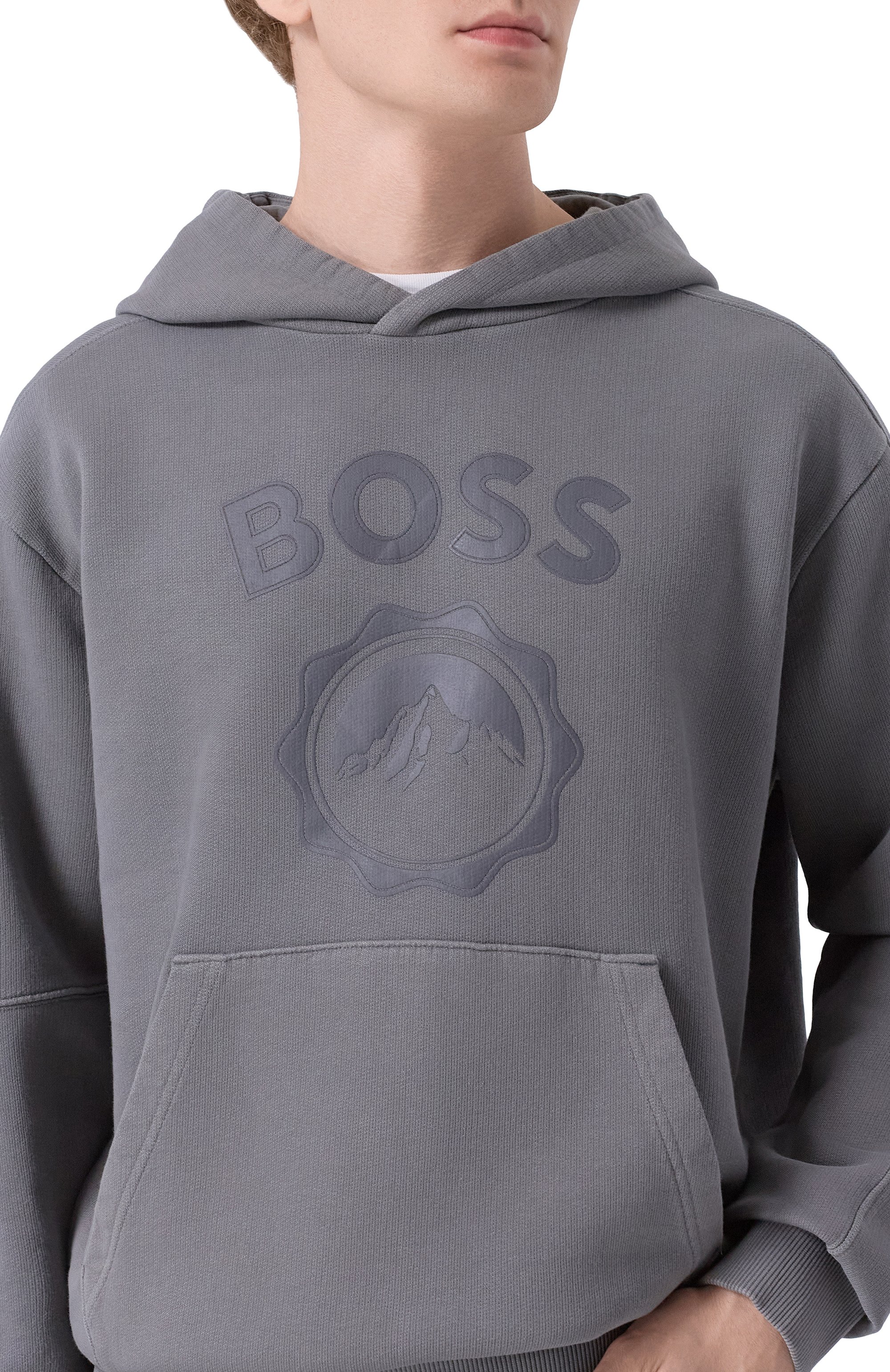 Хлопковое худи BOSS ORANGE, арт. 50547692, фото 5