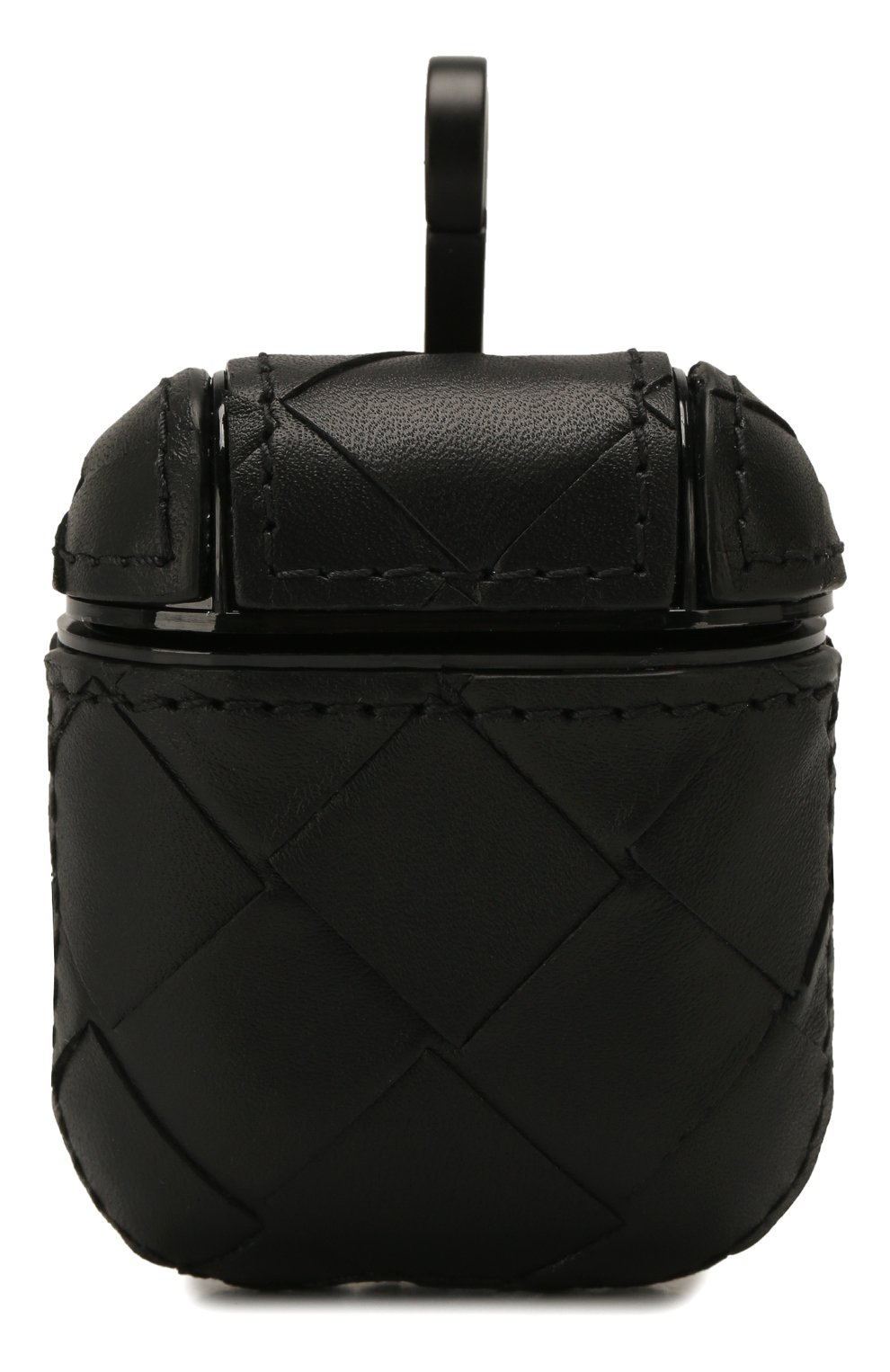 Кожаный чехол для airpods BOTTEGA VENETA черного цвета по цене 39950 руб., арт. 610263/VCPQ0, фото 1 Кожаный чехол для airpods BOTTEGA VENETA, арт. 610263/VCPQ0, фото 1