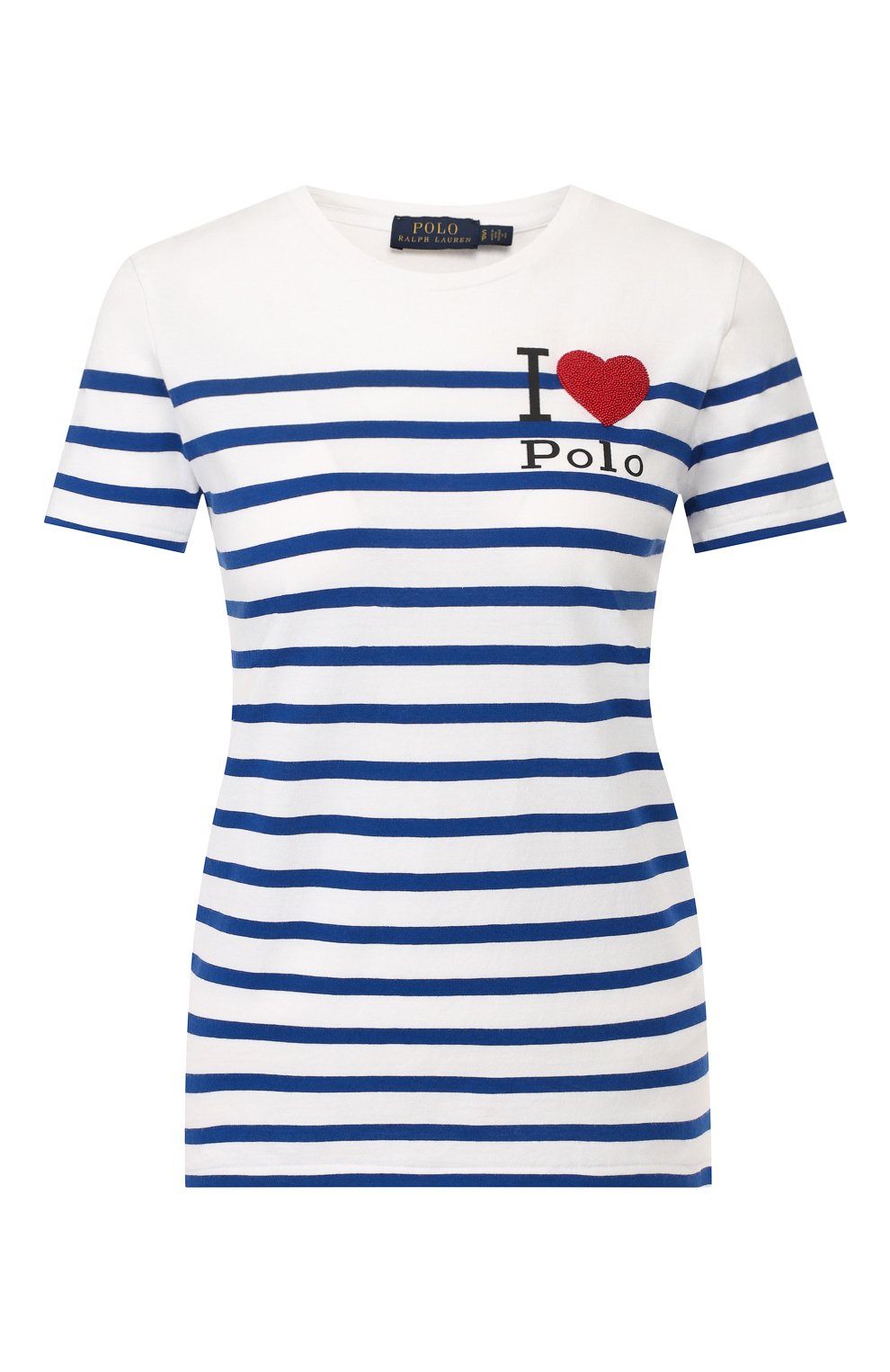 Хлопковая футболка POLO RALPH LAUREN белого цвета по цене 16350 руб., арт. 211754351, фото 1 Хлопковая футболка POLO RALPH LAUREN, арт. 211754351, фото 1