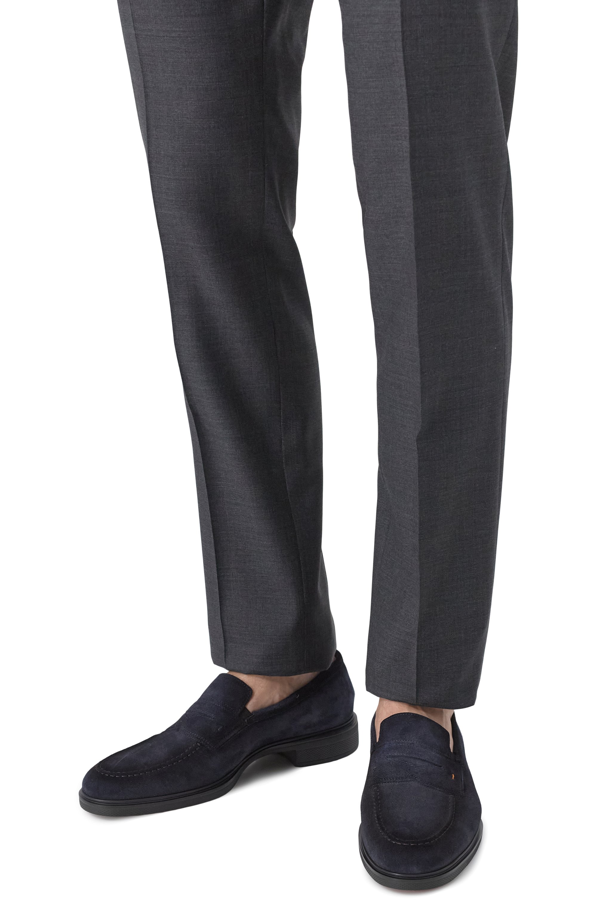 Замшевые пенни-лоферы easy SANTONI, арт. MGEG18964NEAXGEX, фото 3