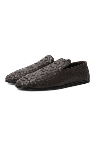 Мужские кожаные слиперы BOTTEGA VENETA, арт. 730275/V2ED0