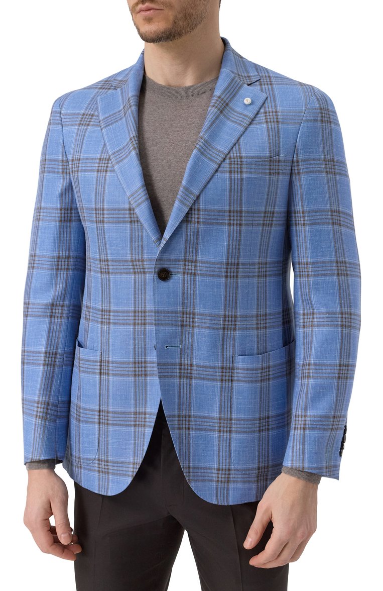 Пиджак из шерсти и шелка LUIGI BIANCHI, арт. 2564/52003, фото 4