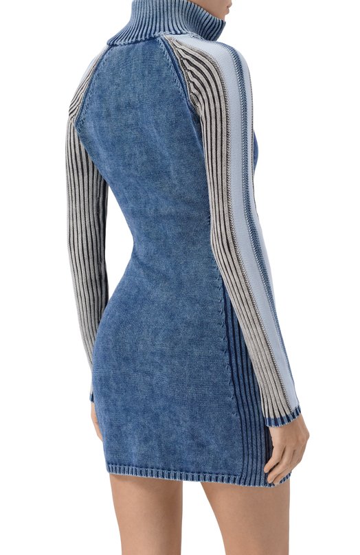 Хлопковое платье Diesel A20874/0WICF Синий  A20874/0WICF Фото 3