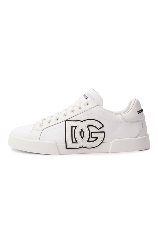 Комбинированные кеды Portofino Light Strobel Dolce & Gabbana CS2343/AE629 Белый  CS2343/AE629 Фото 4