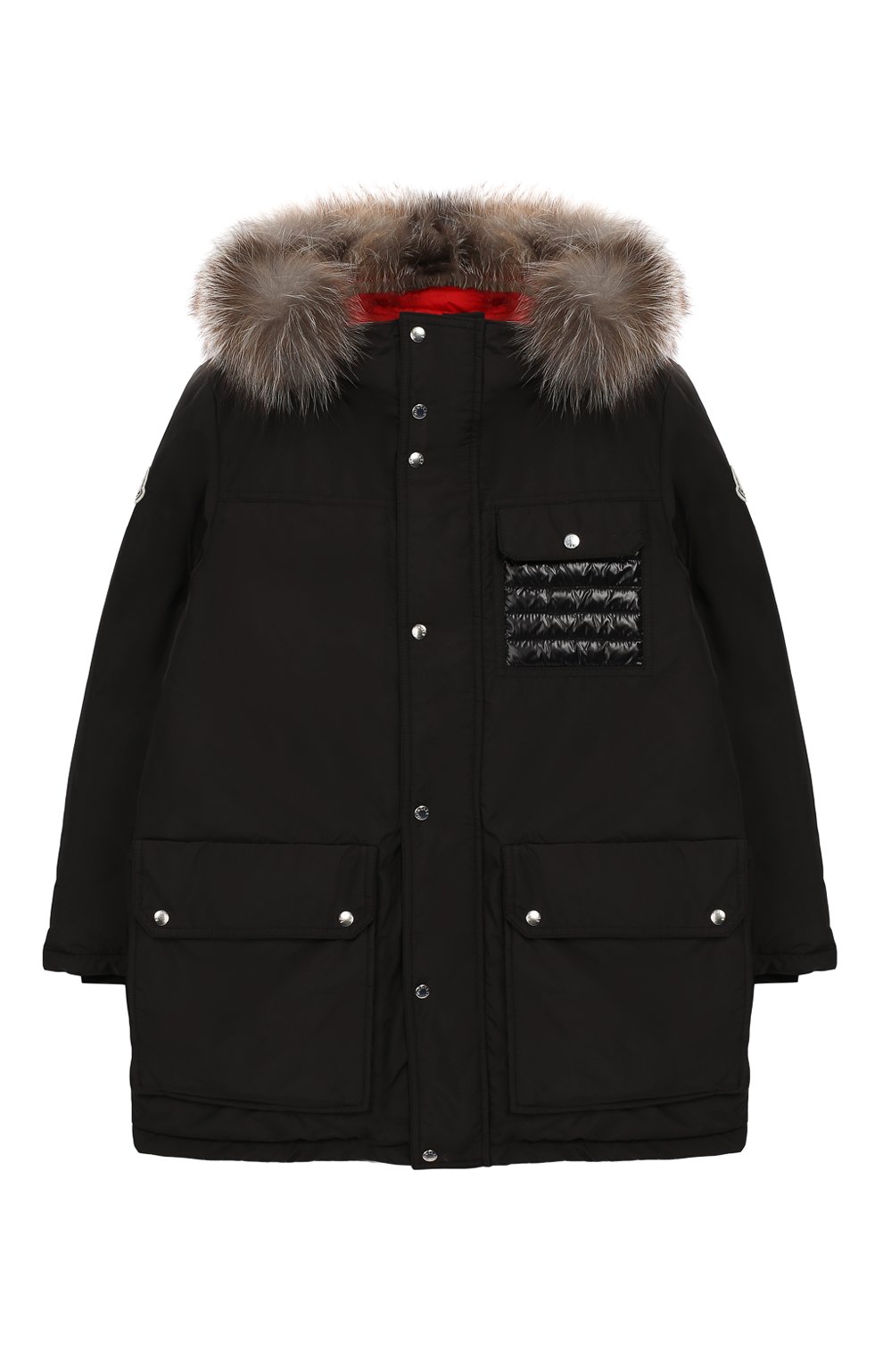 Пуховая куртка с меховой отделкой MONCLER ENFANT, арт. D2-954-42349-25-57244/4-6A, фото 1