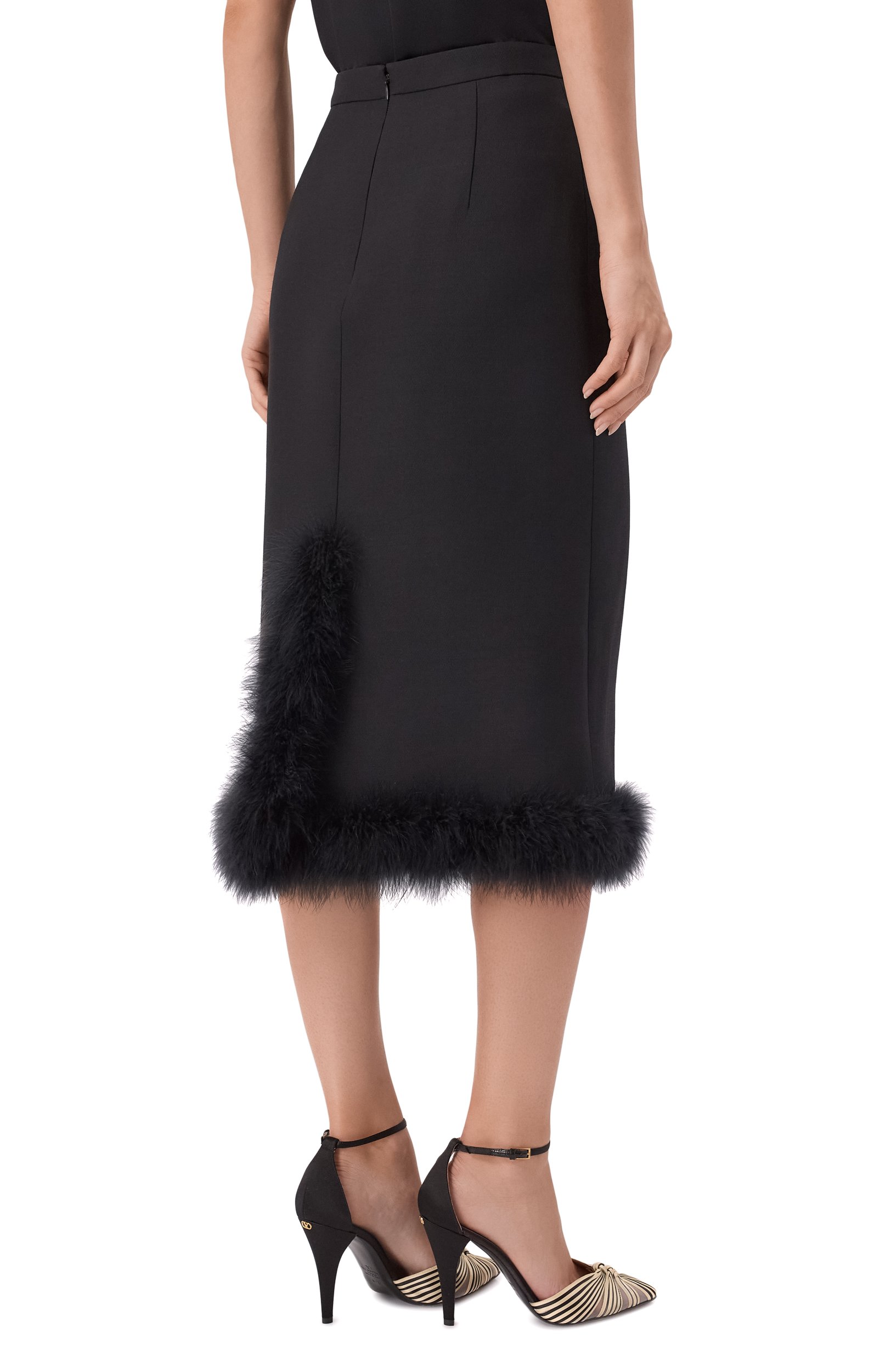 Юбк а из шерсти и шелка VALENTINO, арт. 8B3RAEJ1/1CF, фото 4