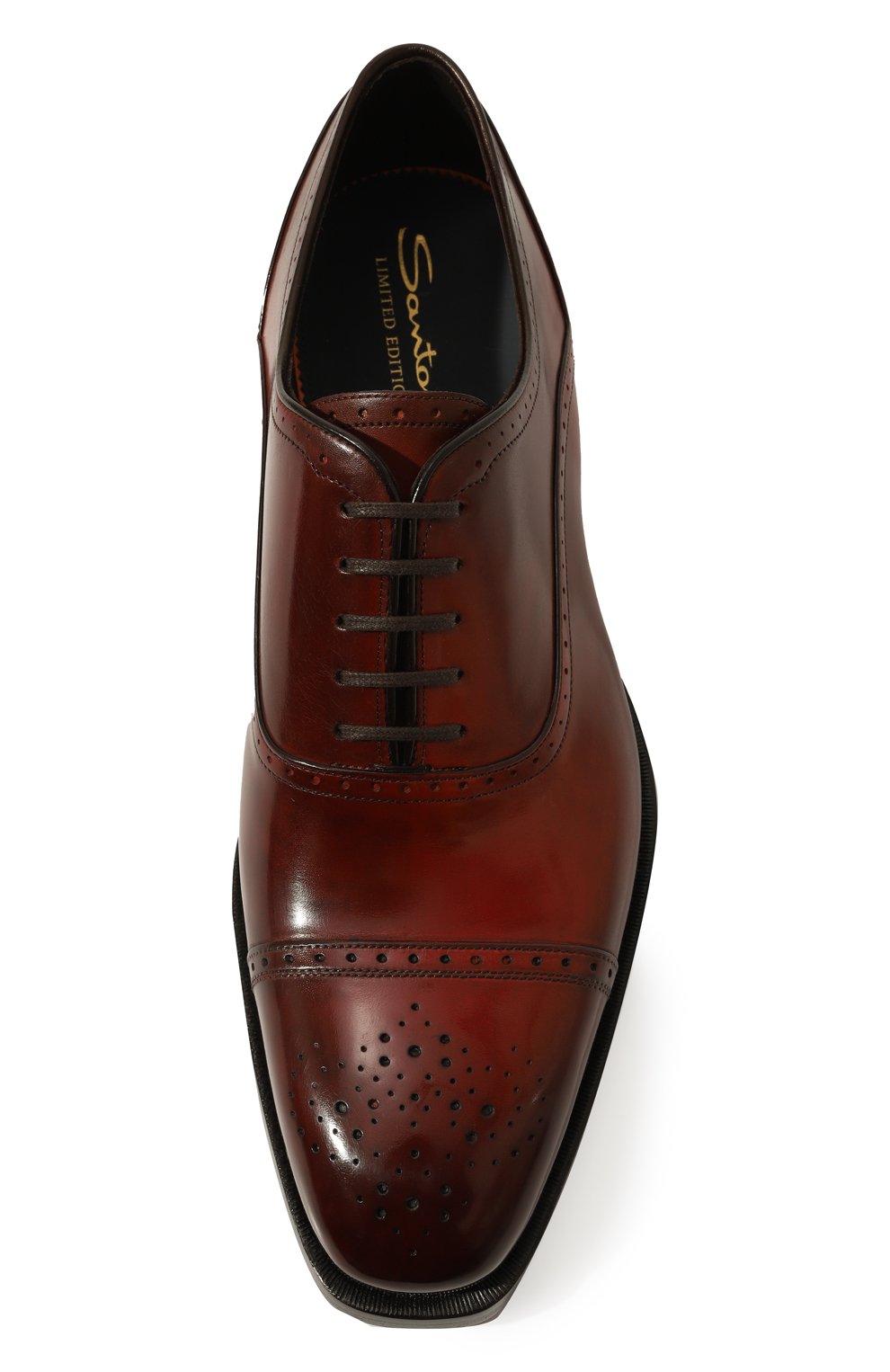 Кожаные оксфорды SANTONI, арт. MLWG17625DD2HSC2, фото 6