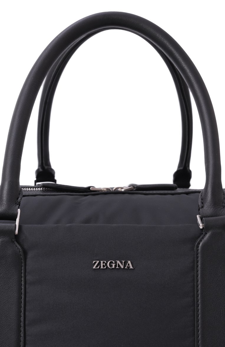 Мужская сумка ZEGNA черного цвета, арт. C1912Z/LHGRT | Фото 3 (Ремень/цепочка: На ремешке; Материал: Текстиль; Размер: large)
