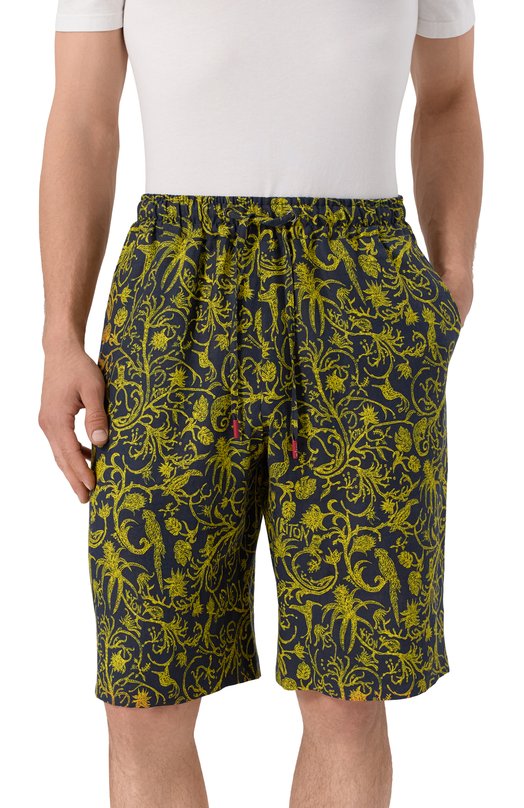 Льняные шорты Kiton UPN005H0930401 Жёлтый  UPN005H0930401 Фото 3