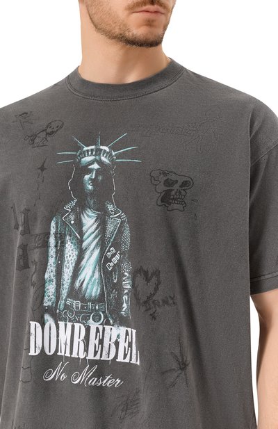 Хлопковая футболка DOMREBEL, арт. M G0THAM, фото 5
