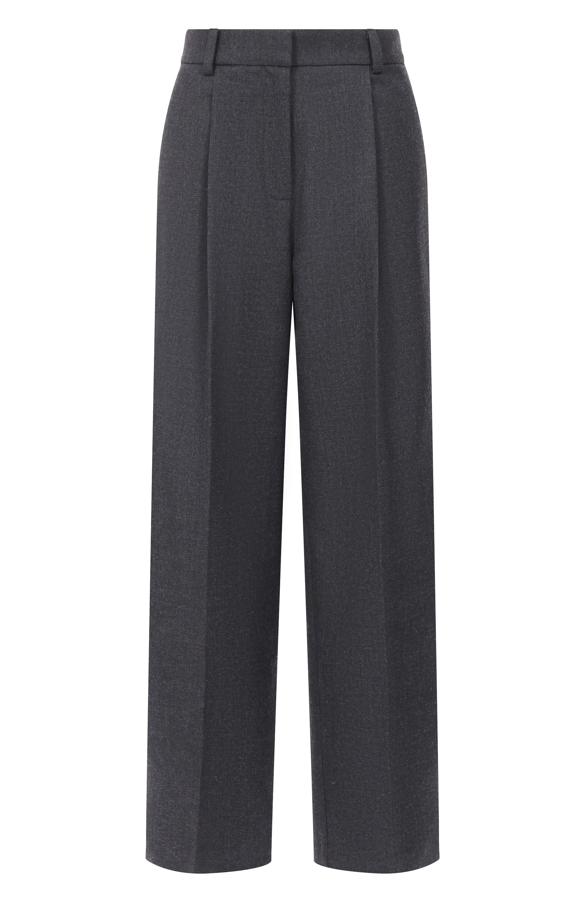 Шерстяные брюки LESYANEBO серого цвета по цене 42000 руб., арт. LN07H-1126_TES, фото 1 Шерстяные брюки LESYANEBO, арт. LN07H-1126_TES, фото 1