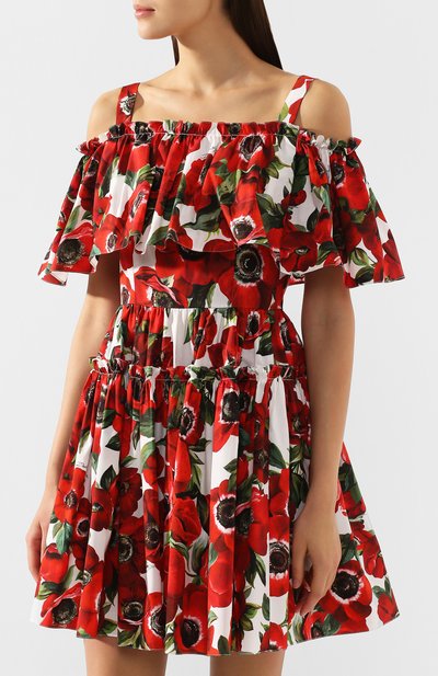 Хлопковое платье DOLCE & GABBANA, арт. F63X7T/HS5DP, фото 3