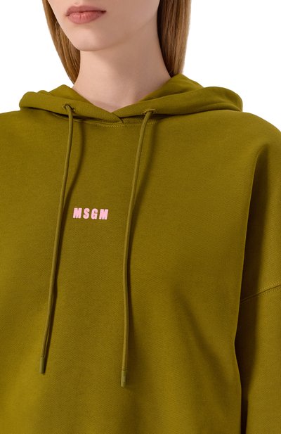 Хлопковое худи MSGM, арт. 3941MDM509/257799, фото 5