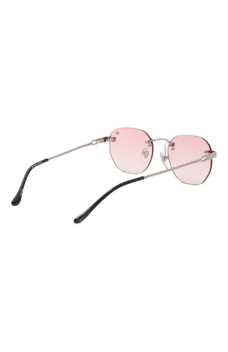 Солнцезащитные очки VINTAGE FRAMES, арт. DETR0IT PLAYER 24KT WHITE G0LD/NICKEL PINK, фото 1