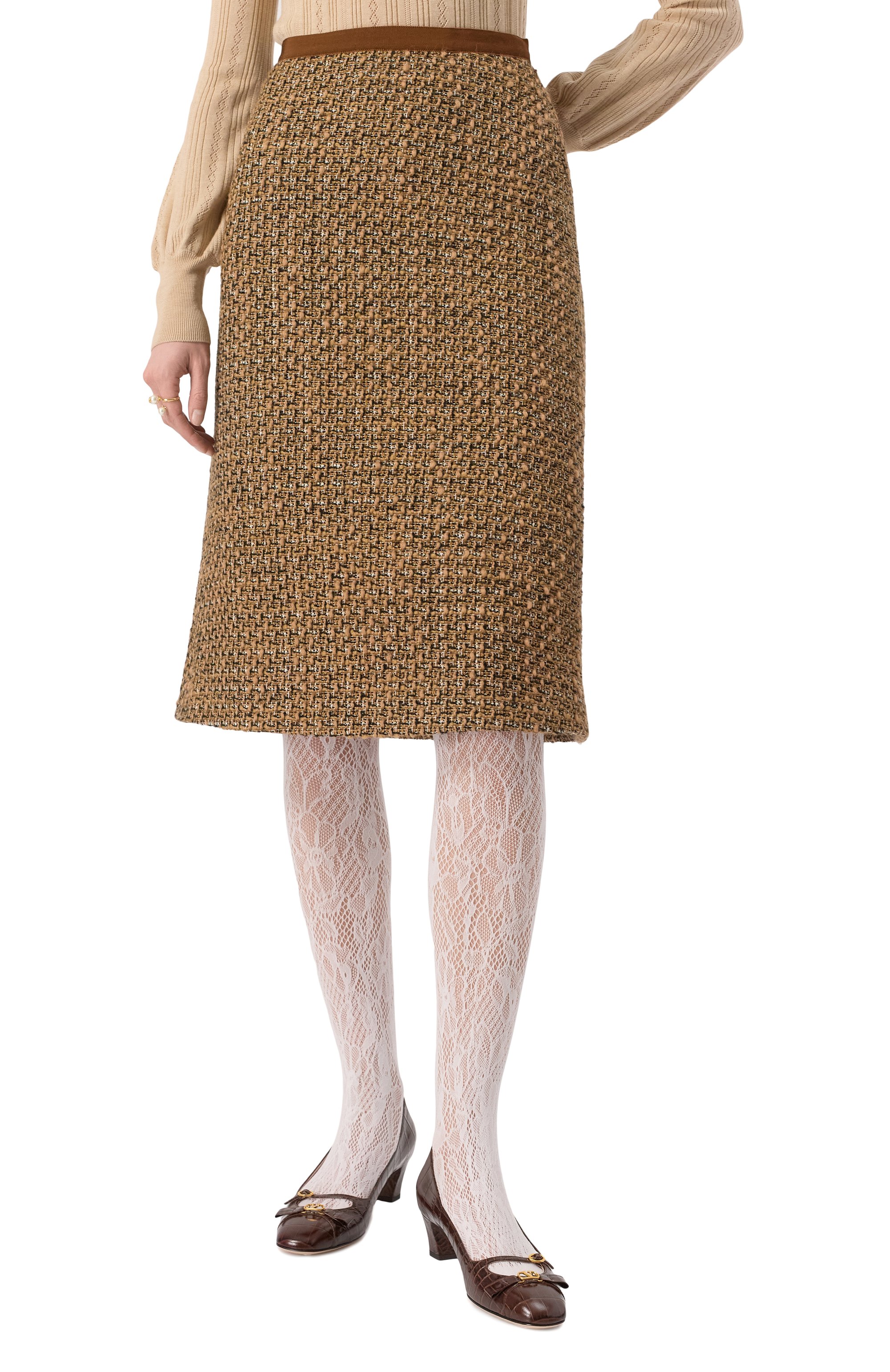 Твидовая юбка VALENTINO, арт. 6B3RACJ890M, фото 3