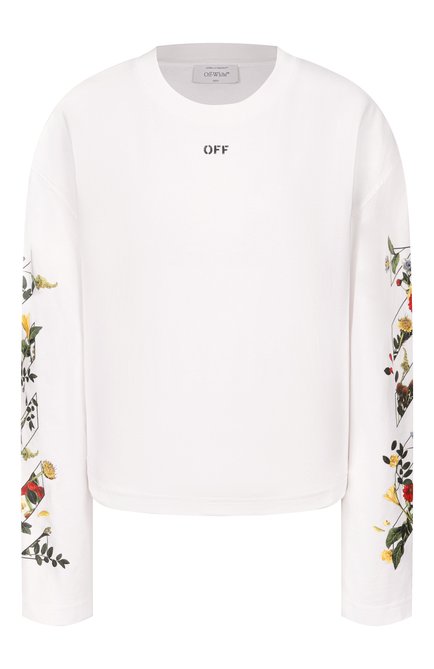 Женская хлопковый лонгслив OFF-WHITE, арт. 0WAB038F25JER001