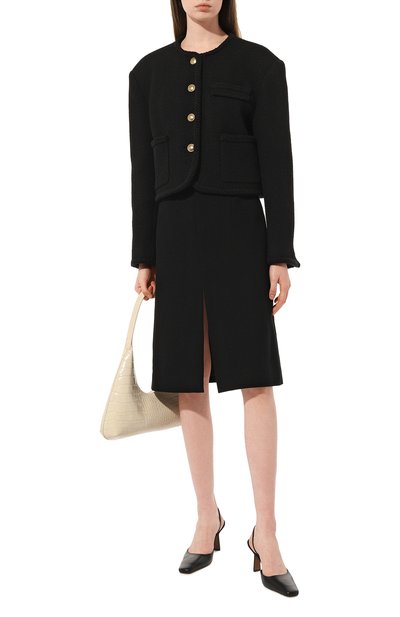 Хлопковая юбка DRIES VAN NOTEN черного цвета по цене 52050 руб., арт. 231-010800-6214, фото 2 Хлопковая юбка DRIES VAN NOTEN, арт. 231-010800-6214, фото 2