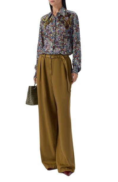 Рубашка из вискозы DRIES VAN NOTEN, арт. 262-130716/4005, фото 2