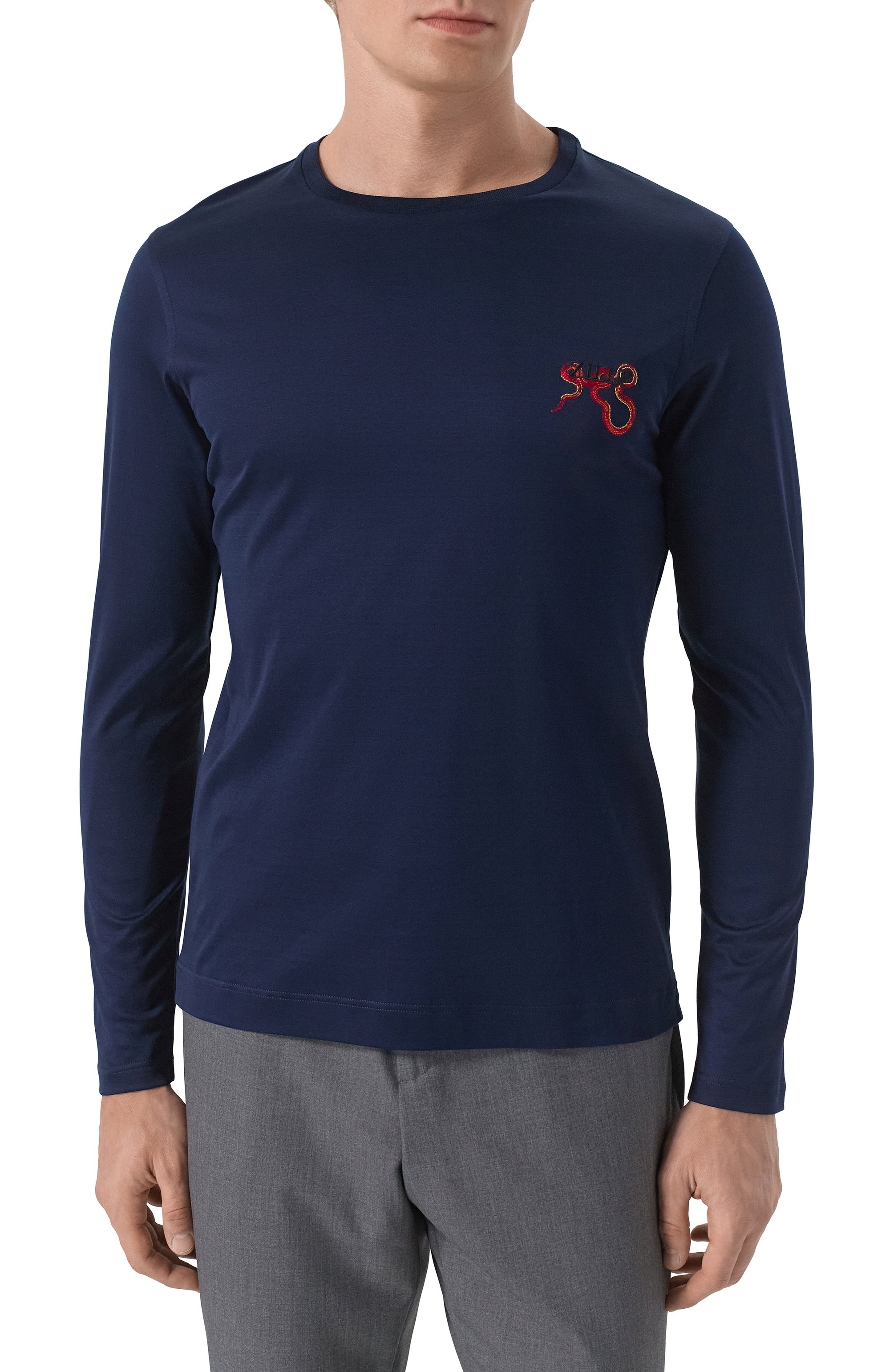 Хлопковый лонгслив ZILLI, арт. TSR04CM0100VSNAK0, фото 3