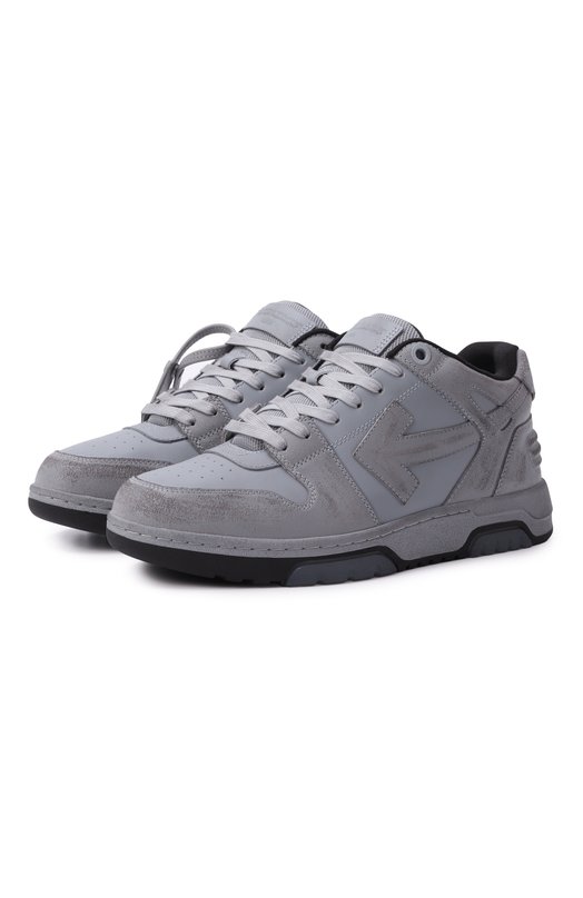 Комбинированные кеды Out Of Office Off-White 0MIA189S25LEA006 Серый 0MIA189S25LEA006