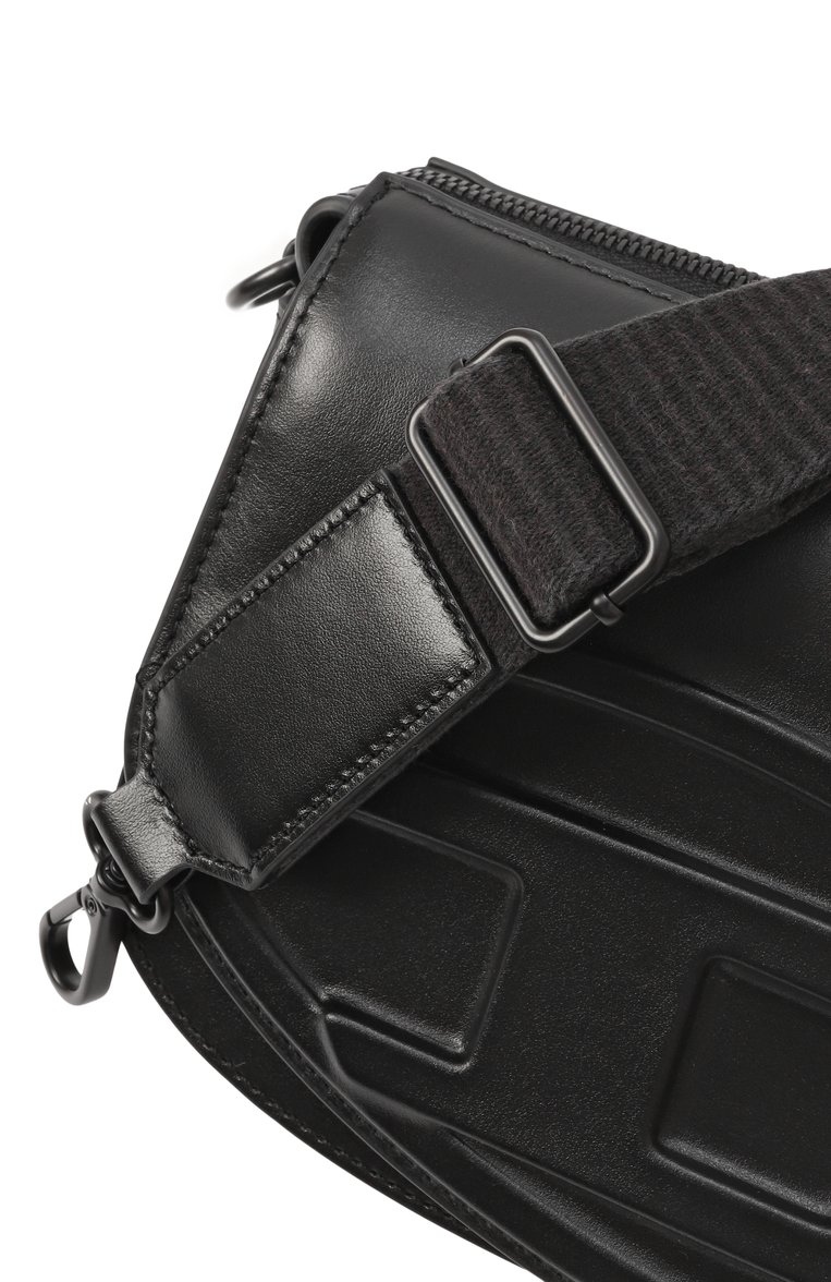 Мужская сумка 1dr DIESEL черного цвета, арт. X10223/PR818 | Фото 3 (Материал: Натуральная кожа; Ремень/цепочка: На ремешке; Размер: small)