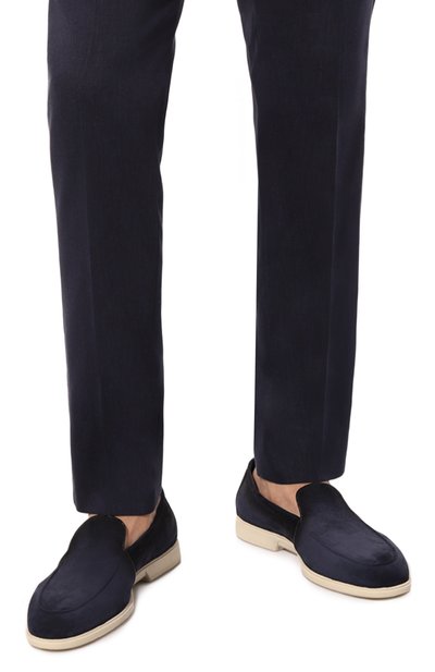 Замшевые лоферы malibu SANTONI, арт. MGAG18829TICSTZ0U60, фото 3