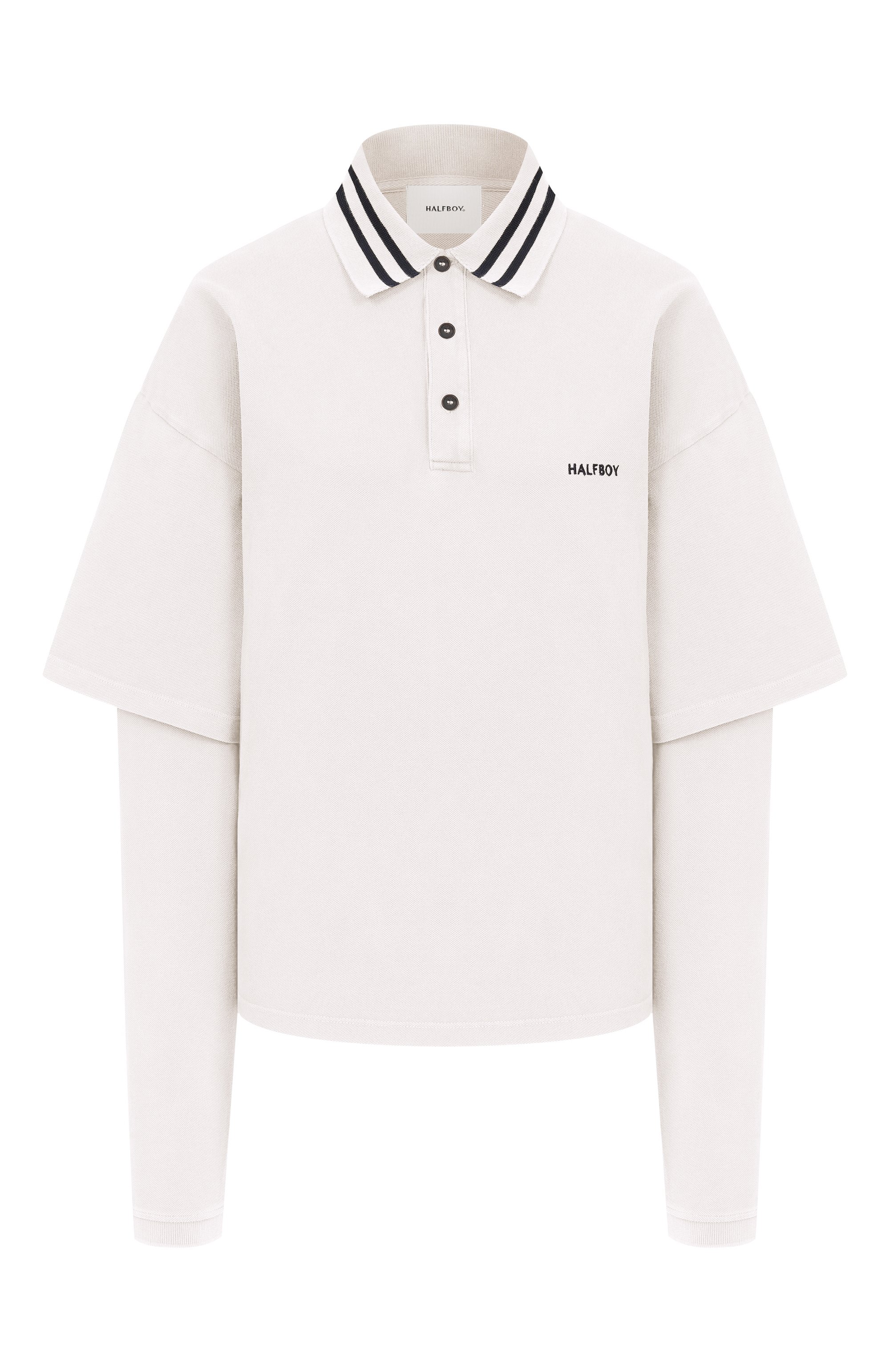 Хлопковое поло HALFBOY, арт. HS261WT003 PK002/L0NGSLEEVE P0L0, фото 1