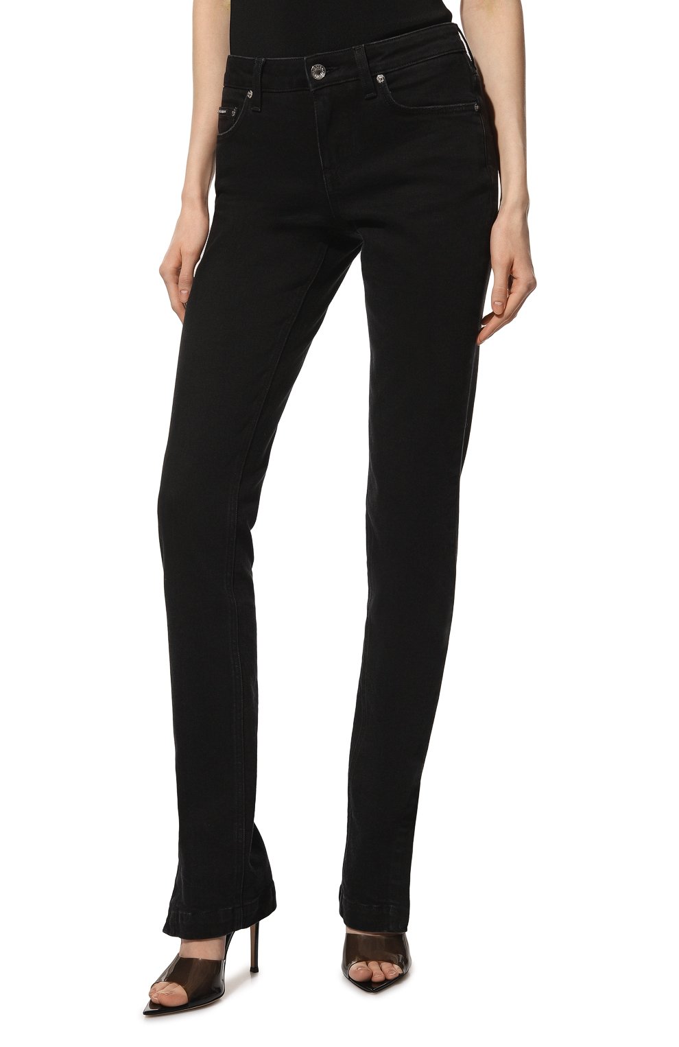 Джинсы DOLCE & GABBANA черного цвета по цене 66000 руб., арт. FTC0WD/G8GZ4, фото 3 Джинсы DOLCE & GABBANA, арт. FTC0WD/G8GZ4, фото 3