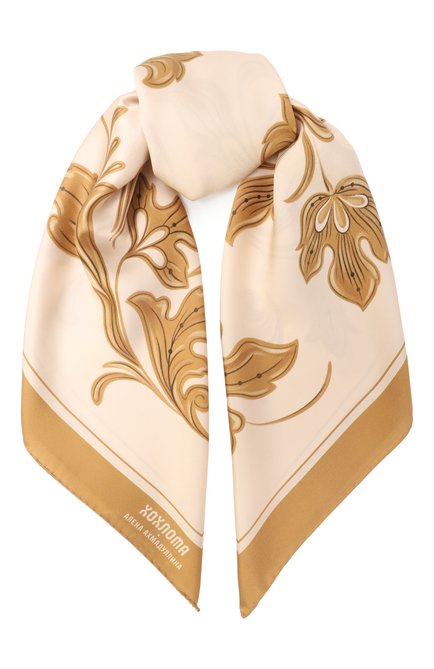 Женский шелковый платок ХОХЛОМА Х АЛЕНА АХМАДУЛЛИНА, арт. WTA111O