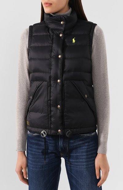 Пуховый жилет POLO RALPH LAUREN черного цвета по цене 27750 руб., арт. 211750268, фото 3 Пуховый жилет POLO RALPH LAUREN, арт. 211750268, фото 3