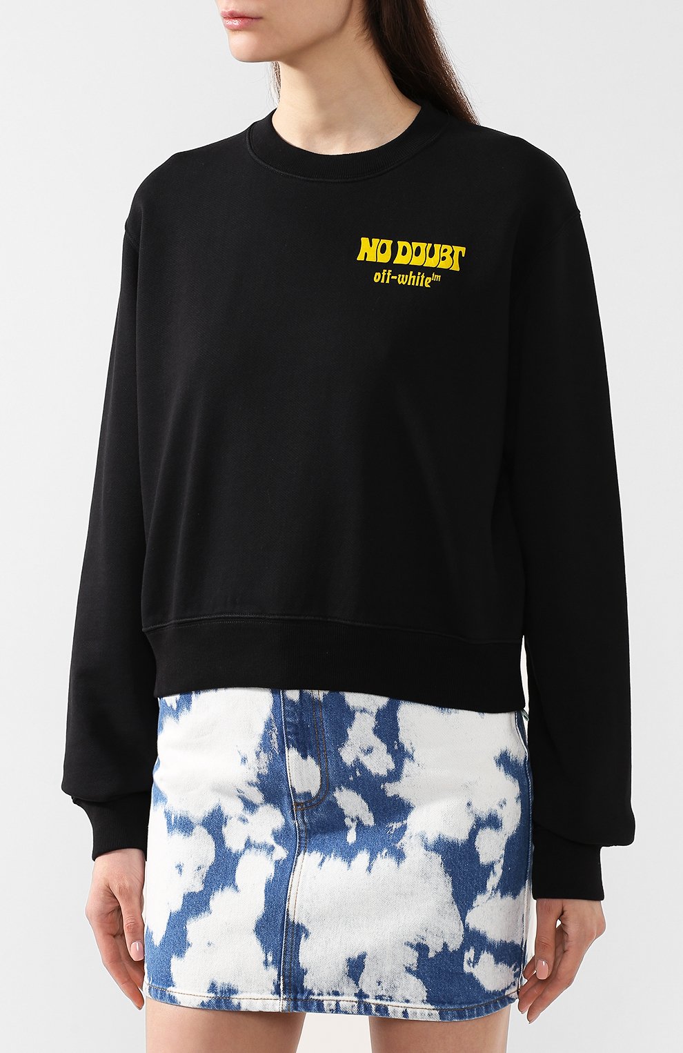 Хлопковый свитшот OFF-WHITE, арт. 0WBA026R190030471088, фото 3