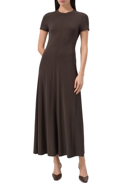 Платье из вискозы TOTEME, арт. 242-WRD1696-FB0162, фото 3