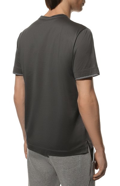 Хлопковая футболка CANALI, арт. T0691/MJ01703, фото 4