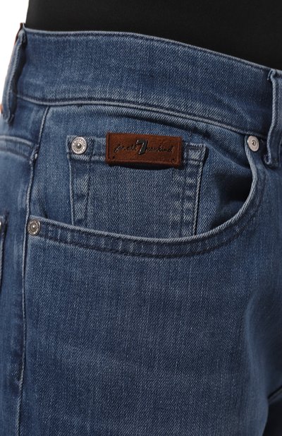 Джинсы 7 FOR ALL MANKIND синего цвета по цене 29900 руб., арт. JSMNB800EM, фото 5 Джинсы 7 FOR ALL MANKIND, арт. JSMNB800EM, фото 5