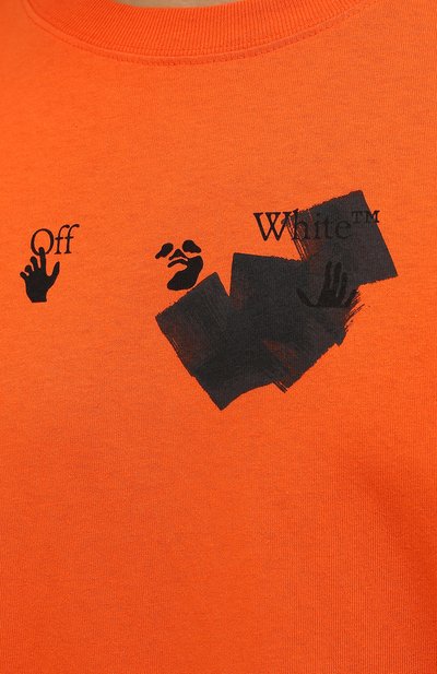 Хлопковая футболка OFF-WHITE, арт. 0MAA038F21JER008, фото 5