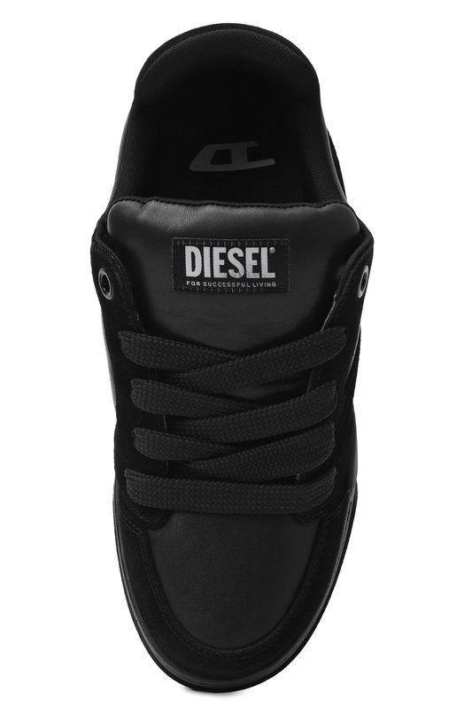 Кожаные кеды S-D-Ollie  Diesel Y03796/P7476 Чёрный  Y03796/P7476 Фото 5