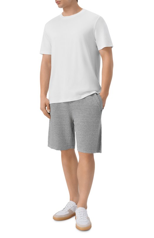 Шорты изо льна и шелка Andrea Campagna M5426-8088 Серый  M5426-8088 Фото 2