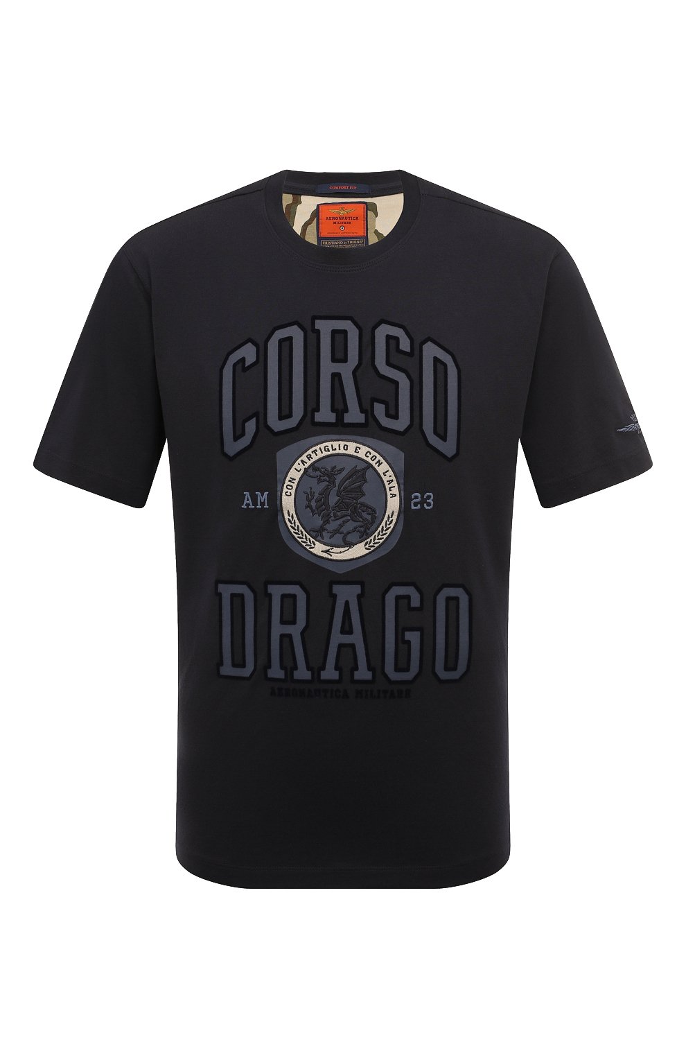 Хлопковая футболка AERONAUTICA MILITARE, арт. 242TS2304J611, фото 1