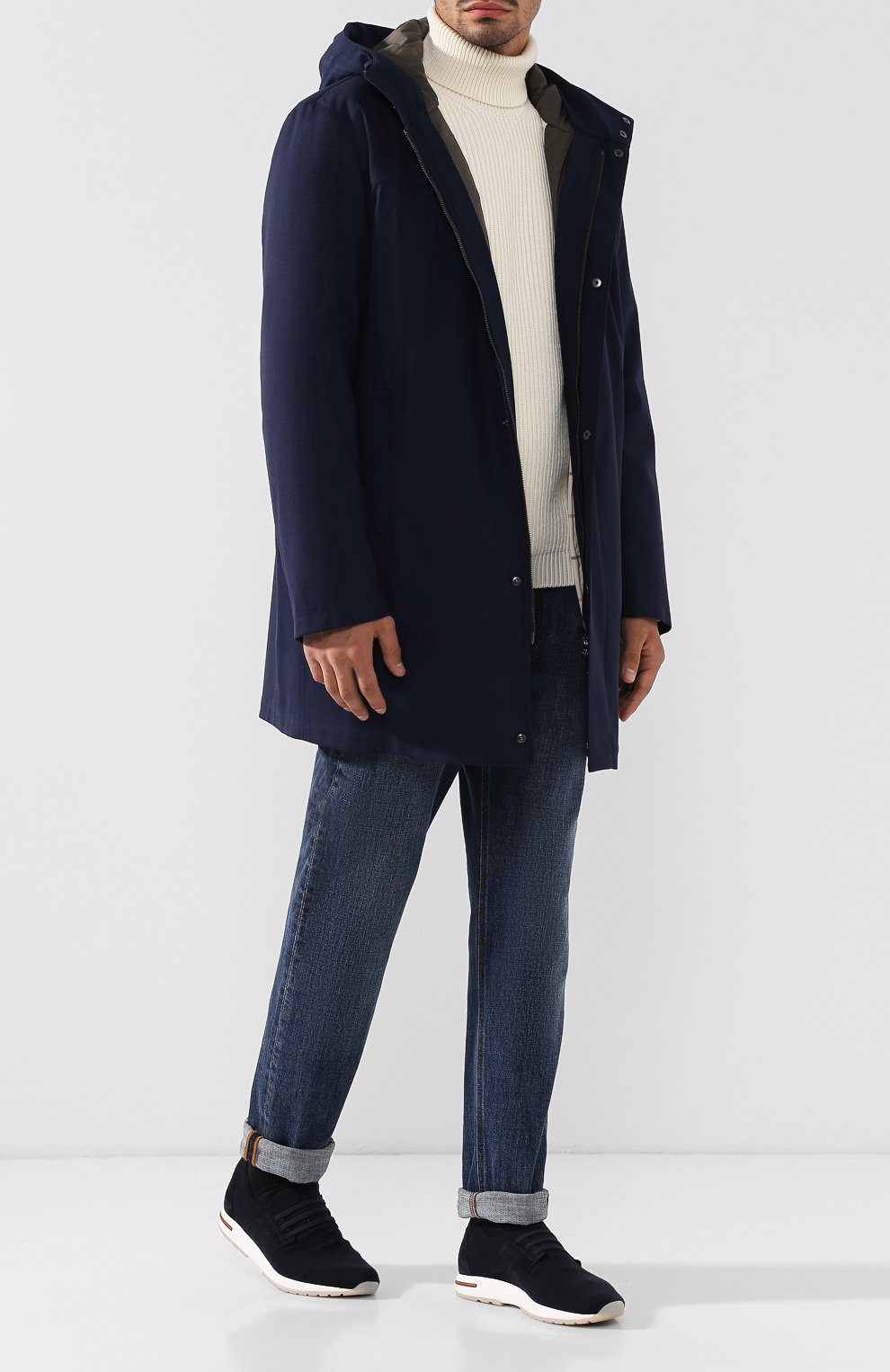 Утепленная парка на молнии с капюшоном LORO PIANA, арт. FAI2417, фото 2