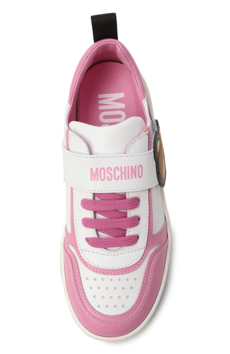 Кожаные кеды MOSCHINO, арт. 77476/36-41, фото 4