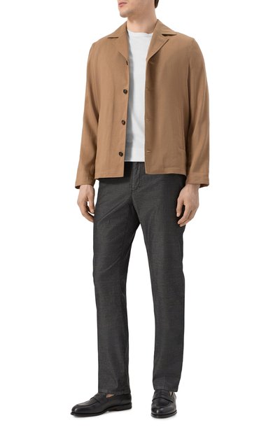 Брюки STEFANO RICCI темно-серого цвета по цене 130000 руб., арт. M8T51B1111/TS0BK, фото 2 Брюки STEFANO RICCI, арт. M8T51B1111/TS0BK, фото 2