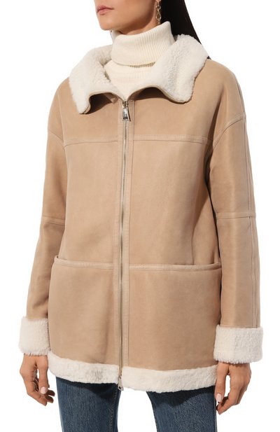 Дубленка из овчины MANZONI24, арт. 24M1306-S25/, фото 3