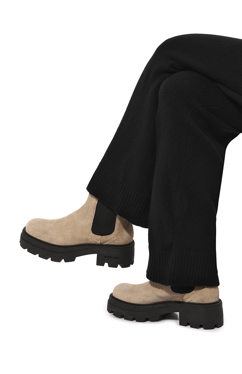 Замшевые челси sr milla SERGIO ROSSI, арт. B04840/MCRM13, фото 3