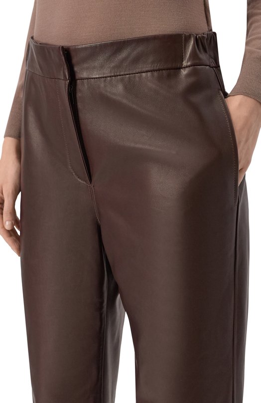 Кожаные брюки MVST M25.1PW.L003/SIGMA Коричневый  M25.1PW.L003/SIGMA Фото 5
